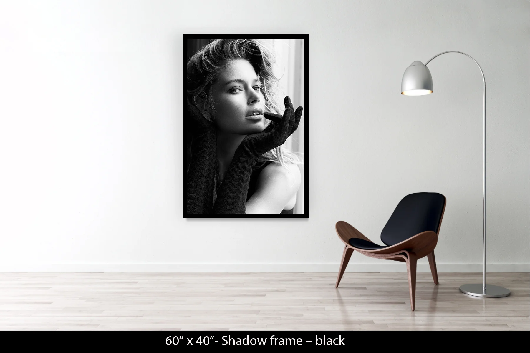 60"x40" | Shadow Frame Black