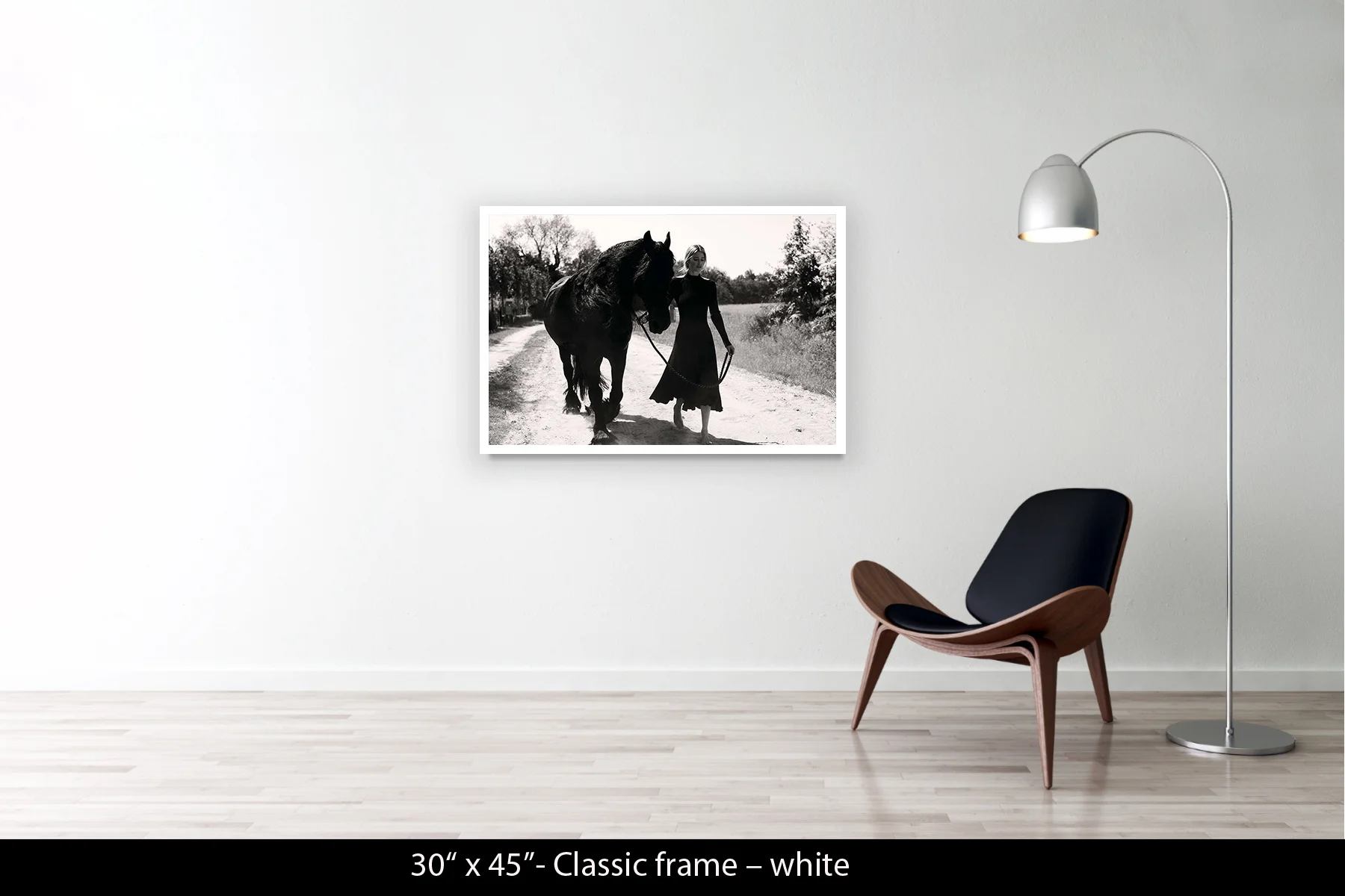 30"x45" | Classic Frame White