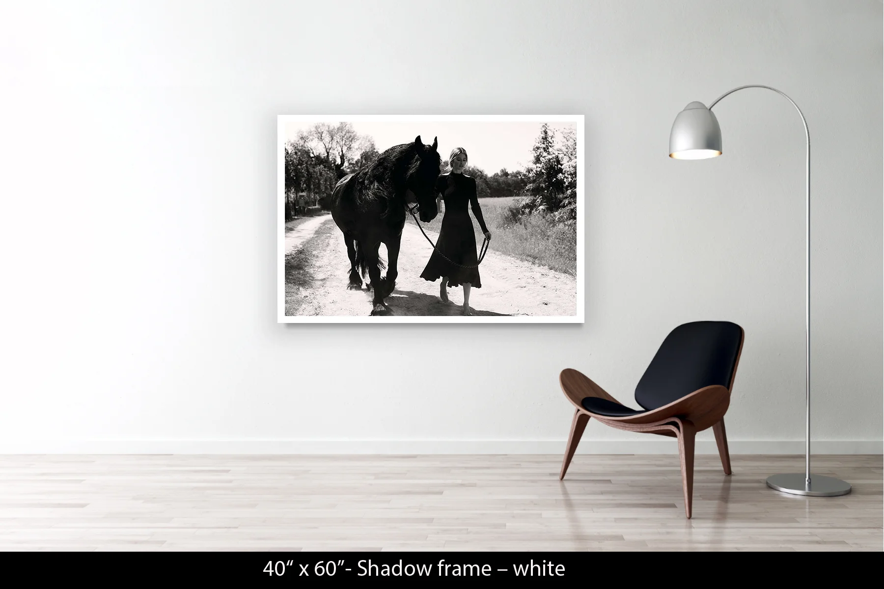 40"x60" | Shadow Frame White