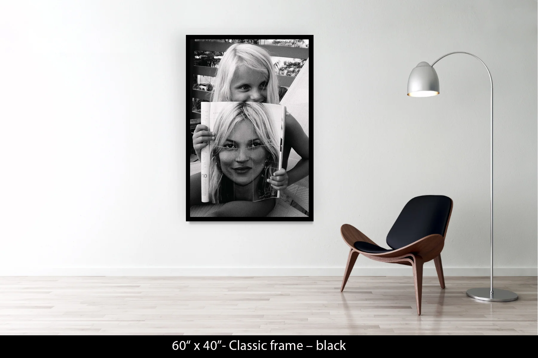 60"x40" | Classic Frame Black