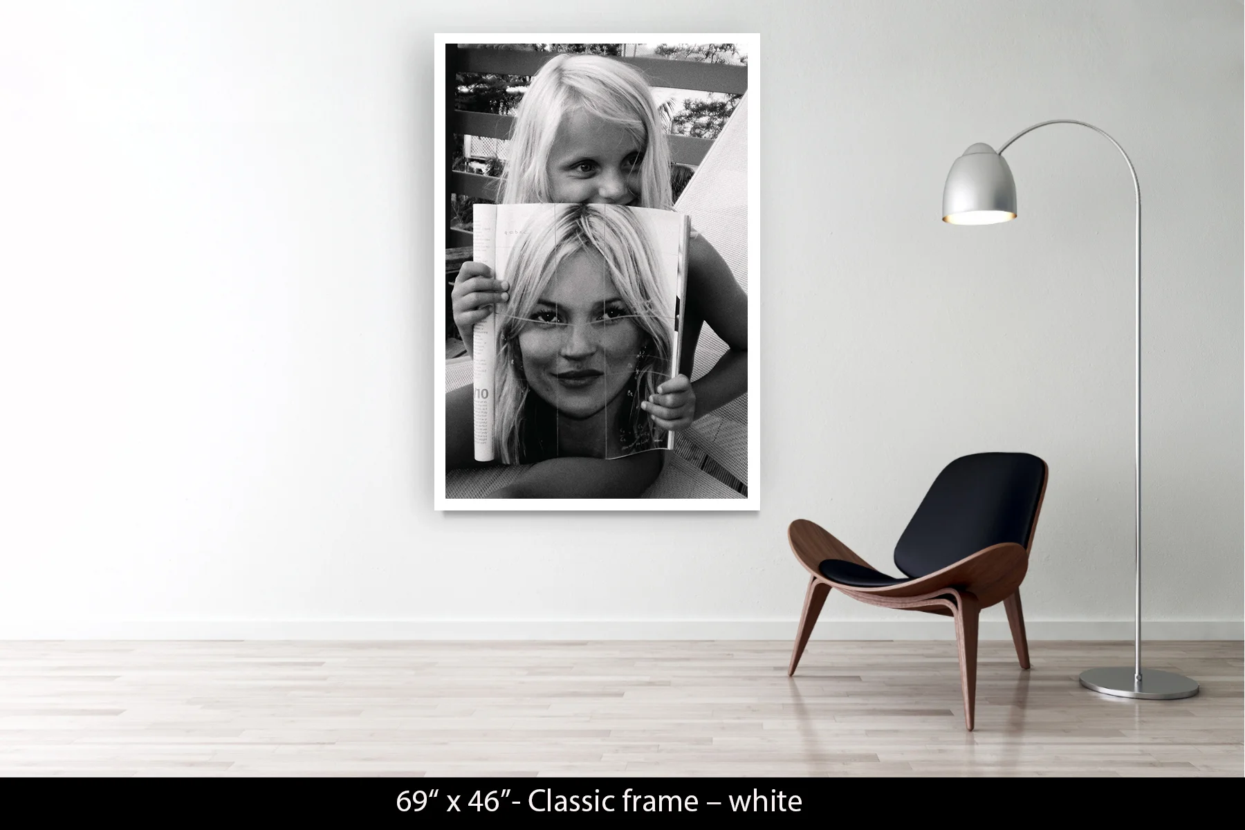 69"x46" | Classic Frame White