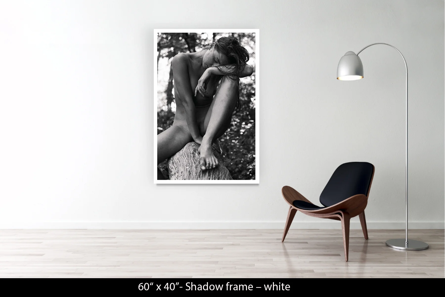 60"x40" | Shadow Frame White