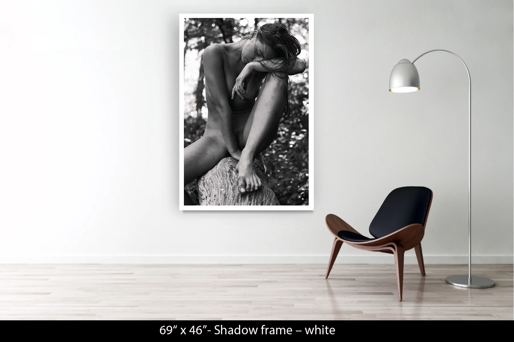 69"x46" | Shadow Frame White