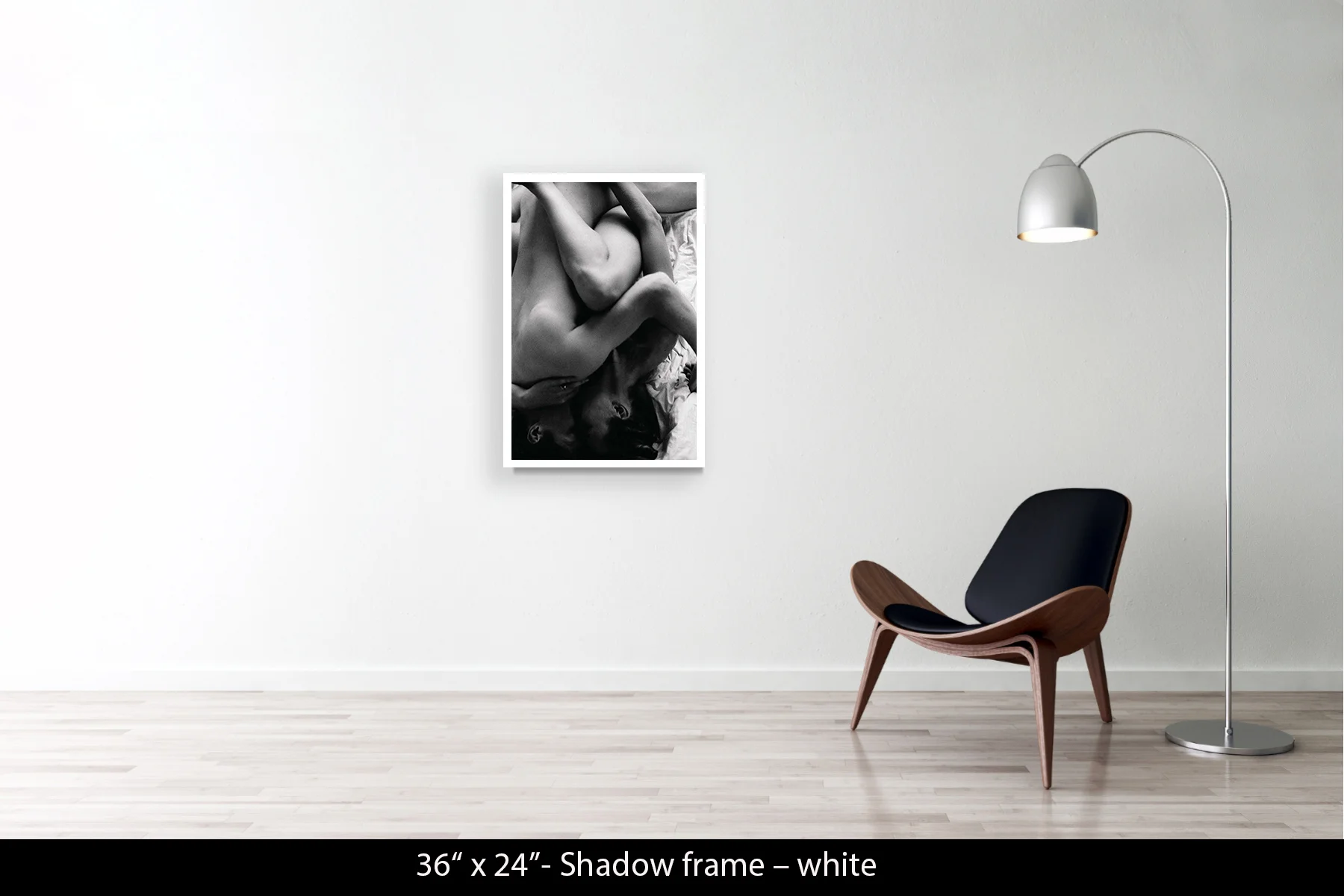 36"x24" | Shadow Frame White