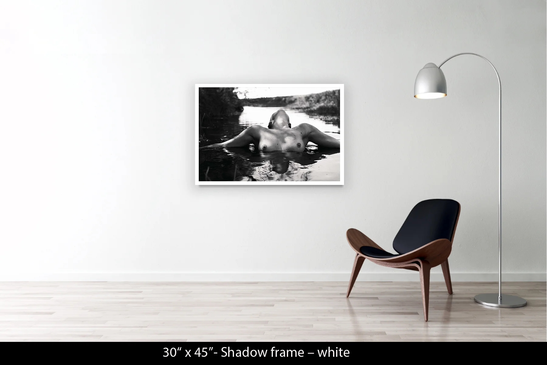 30"x45" | Shadow Frame White