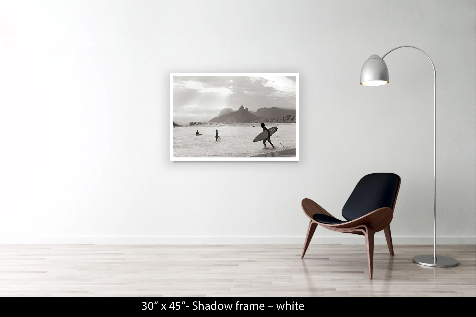 30"x45" | Shadow Frame White