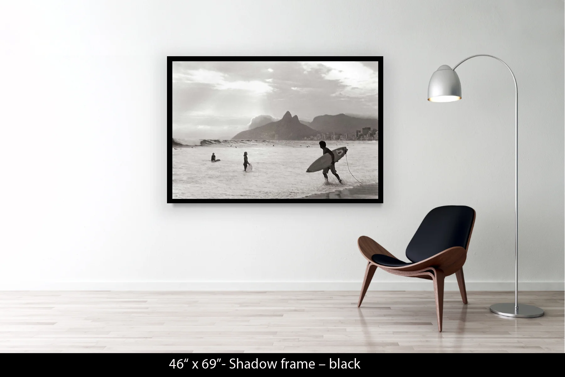 46"x69" | Shadow Frame Black