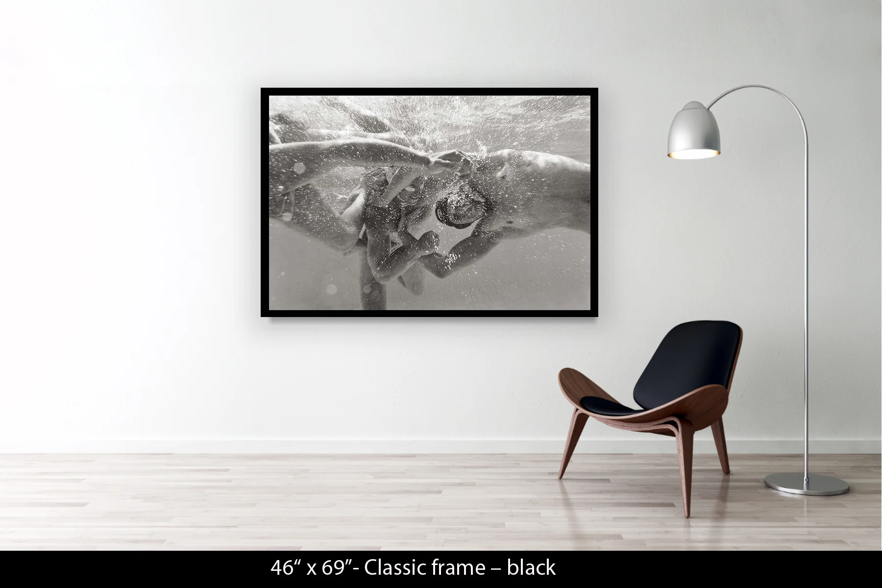 46"x69" | Classic Frame Black