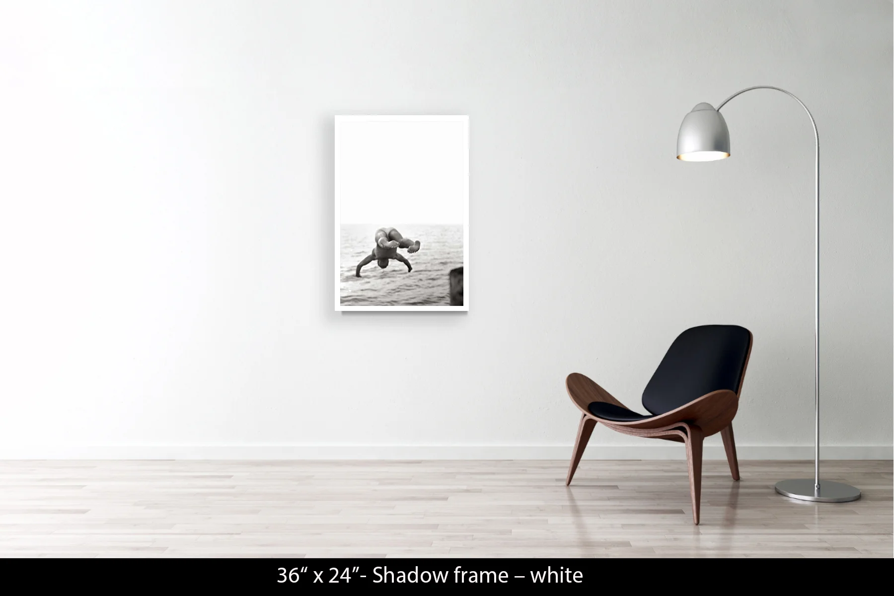 36"x24" | Shadow Frame White
