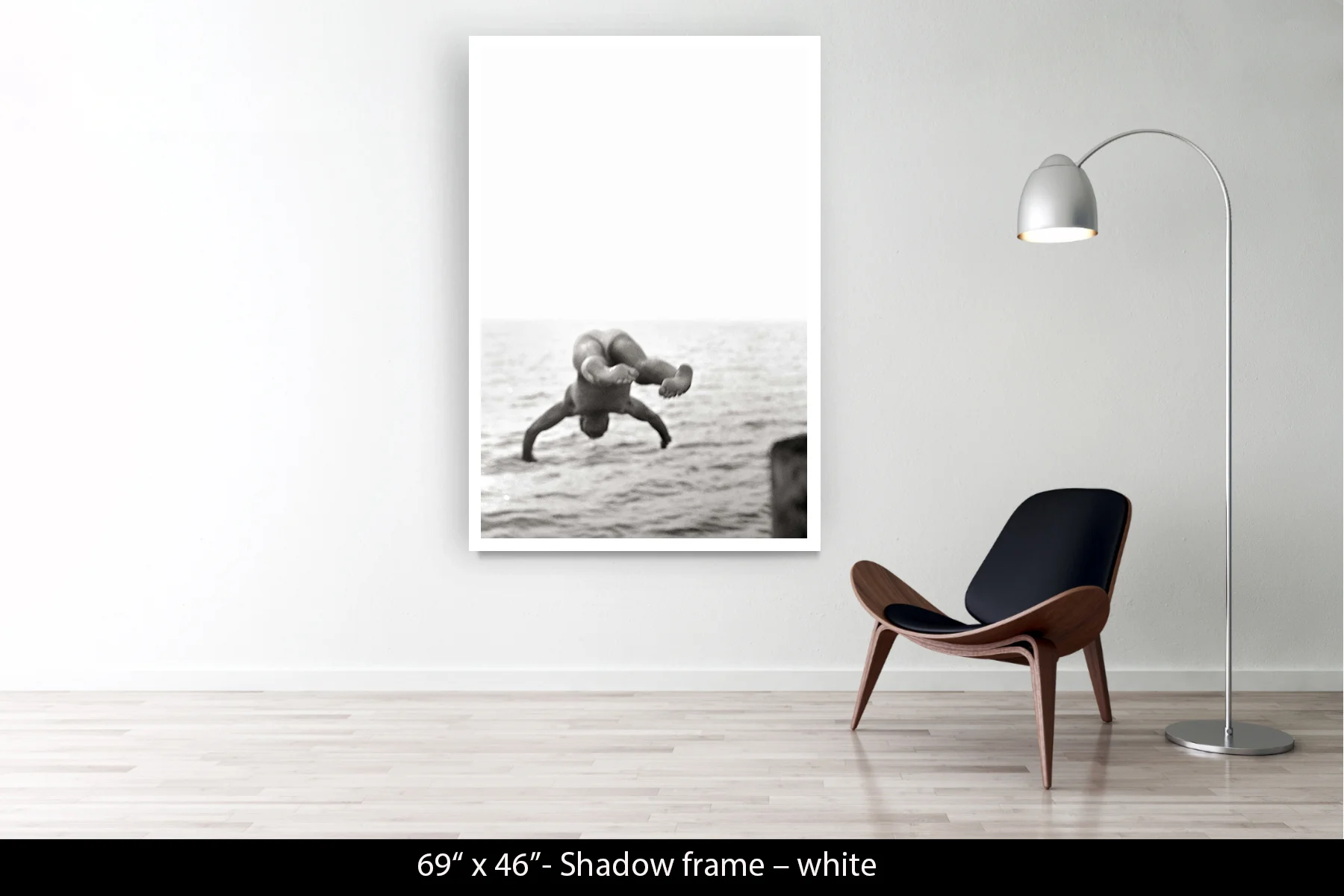 69"x46" | Shadow Frame White