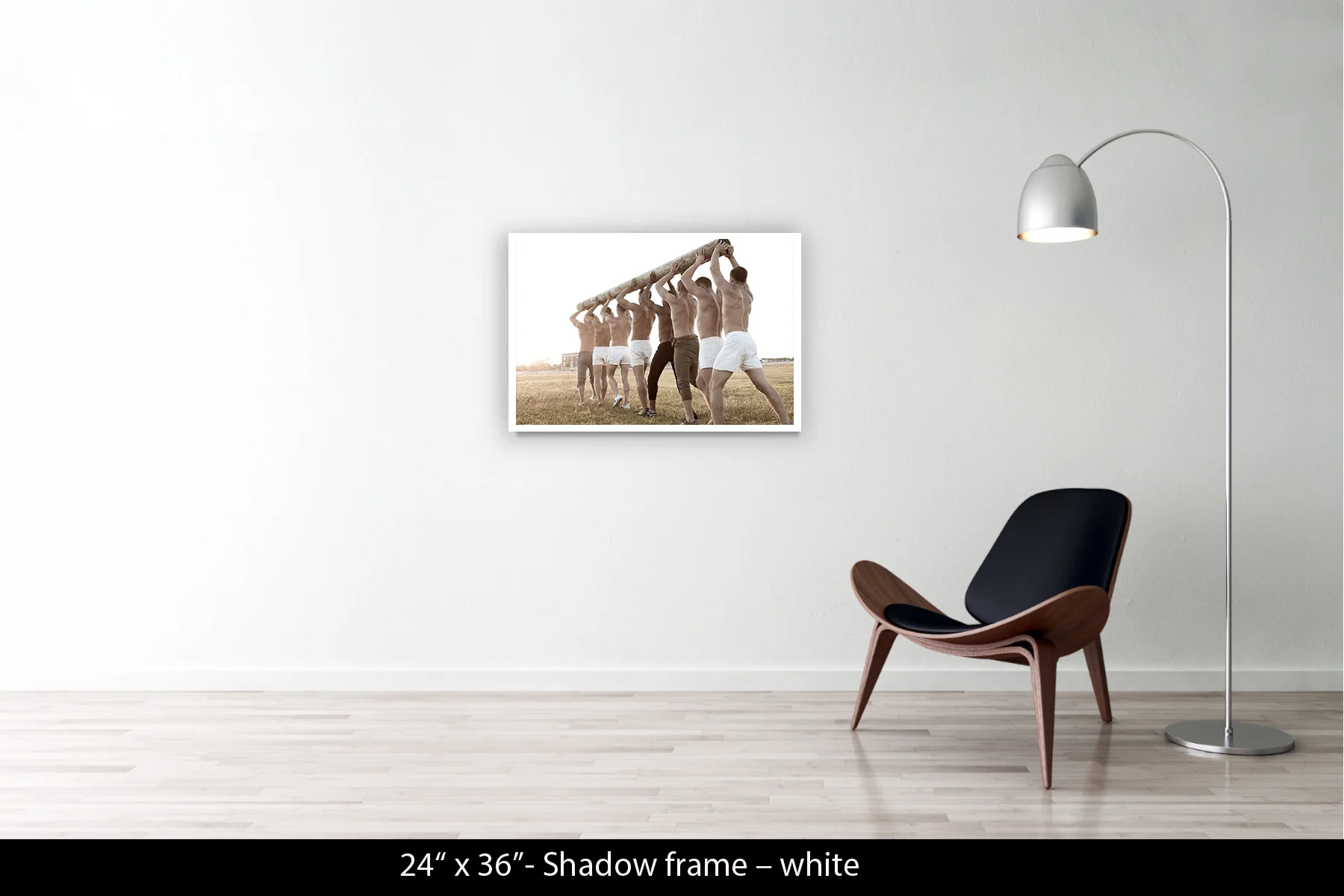 24"x36" | Shadow Frame White