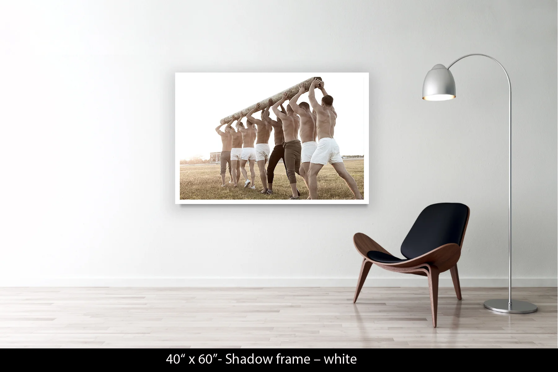 40"x60" | Shadow Frame White