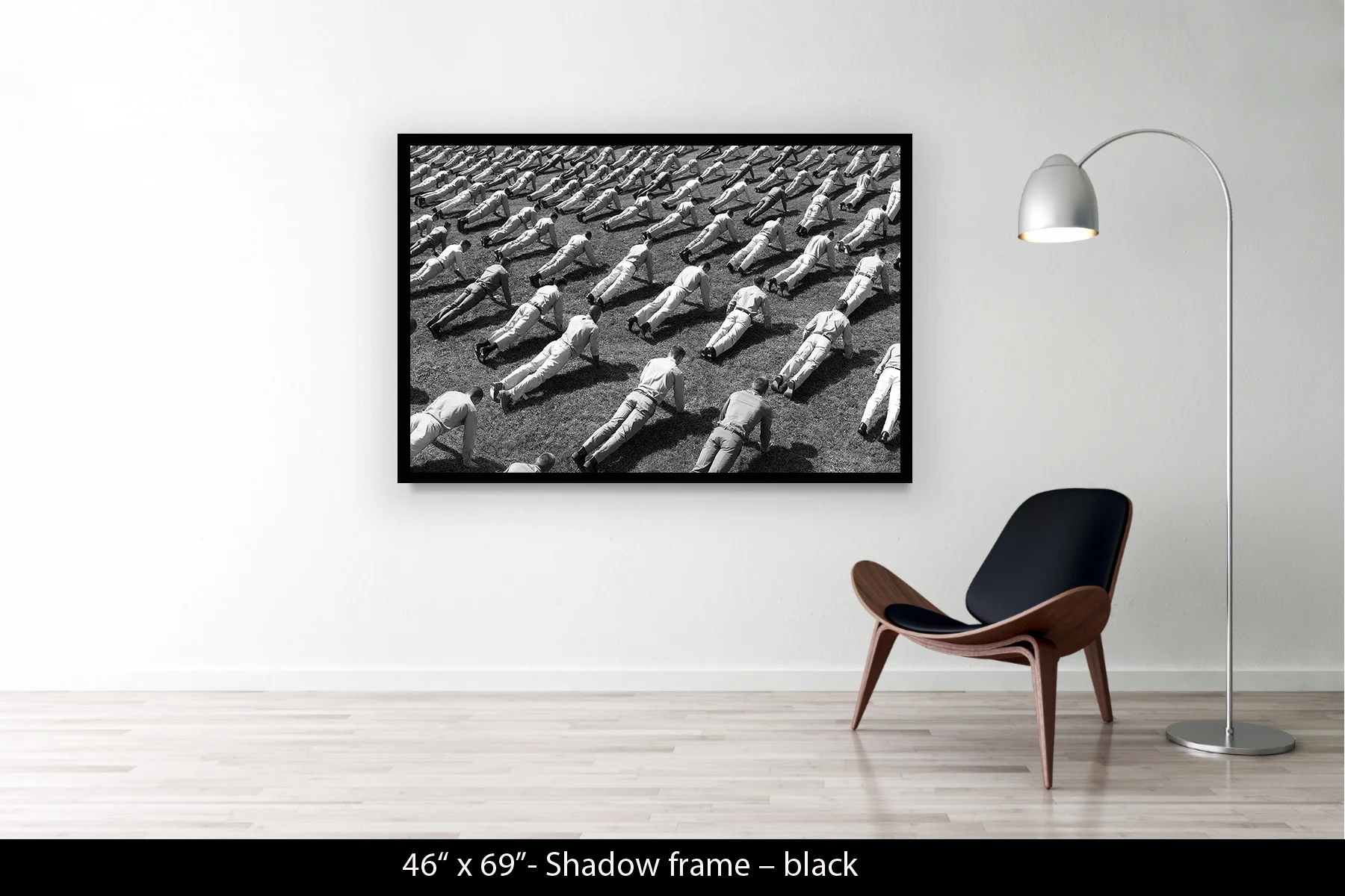 46"x69" | Shadow Frame Black