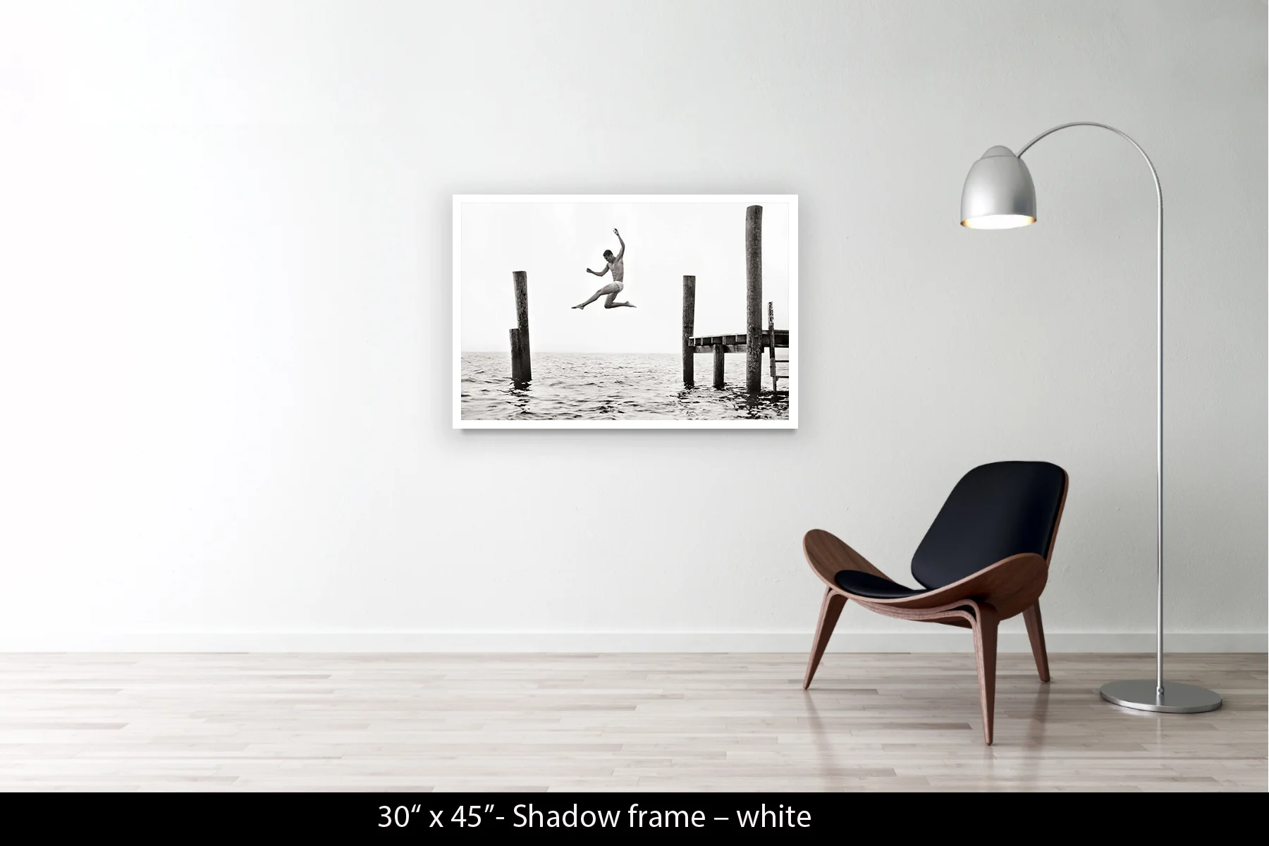30"x45" | Shadow Frame White