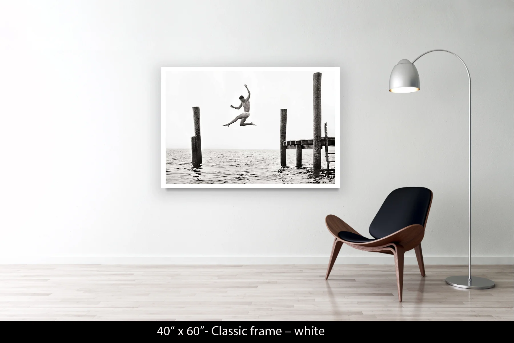 40"x60" | Classic Frame White