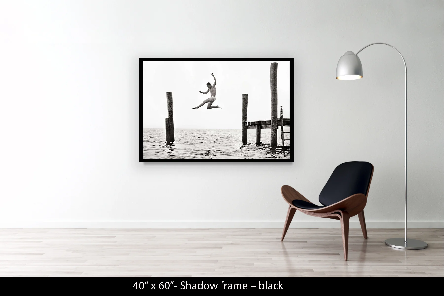 40"x60" | Shadow Frame Black
