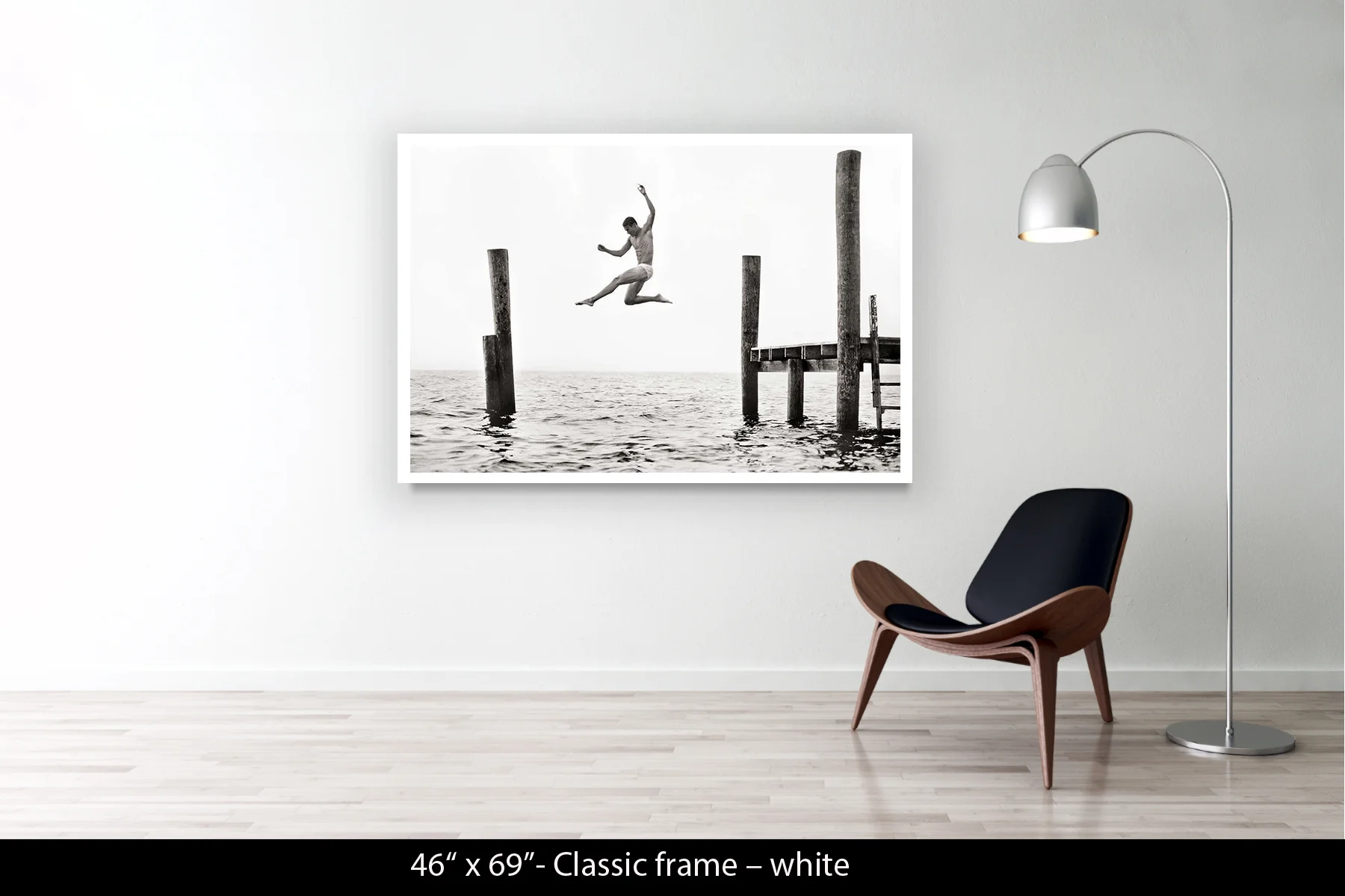 46"x69" | Classic Frame White