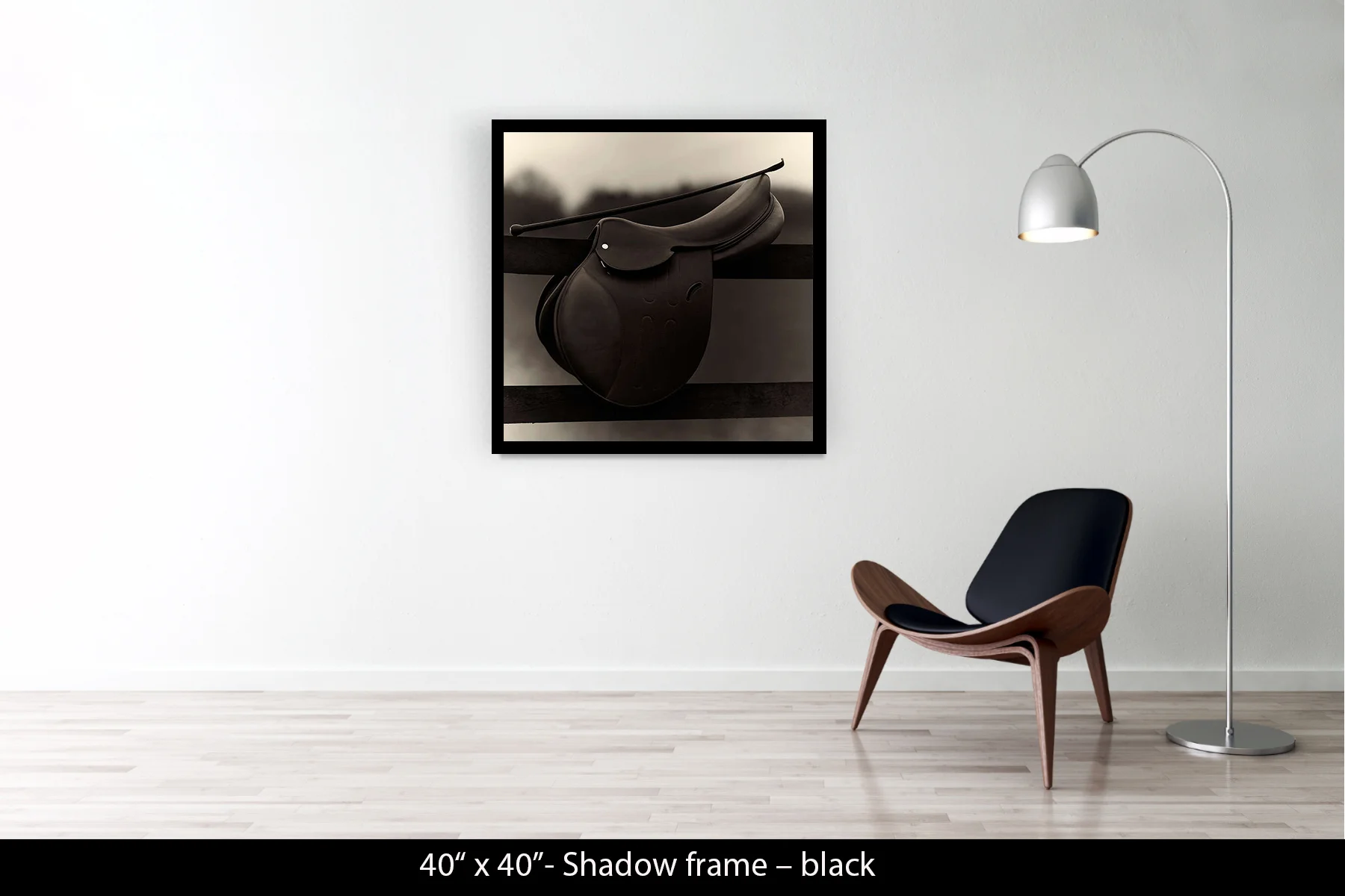 40"x40" | Shadow Frame Black