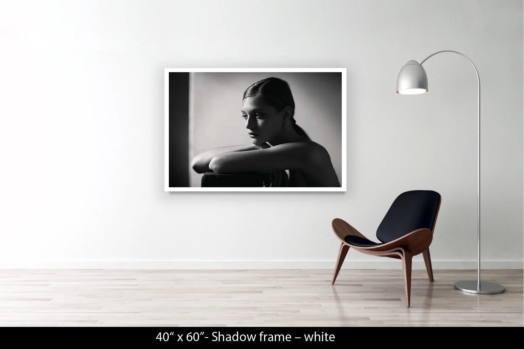 40"x60" | Shadow Frame White