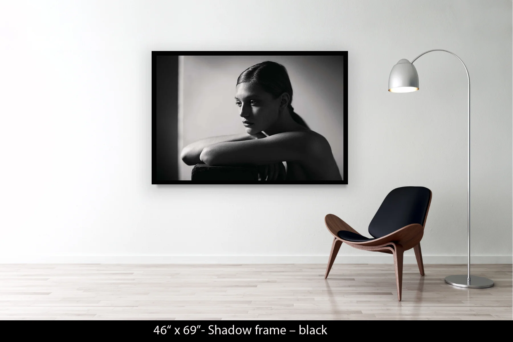 46"x69" | Shadow Frame Black