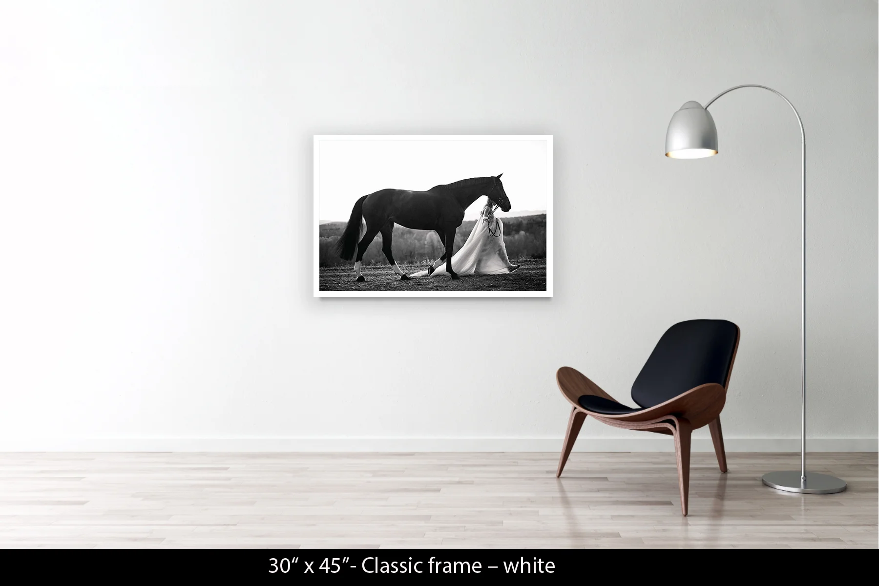 30"x45" | Classic Frame White