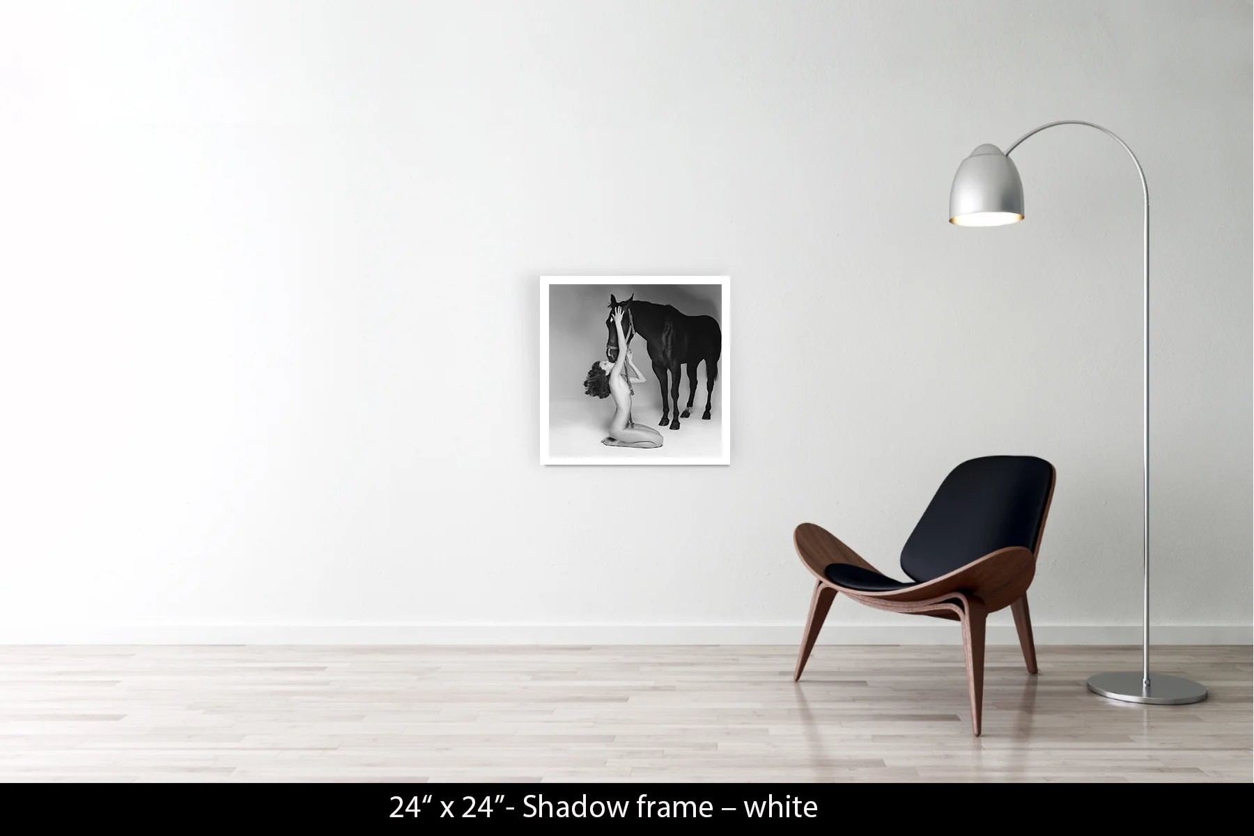 24"x24" | Shadow Frame White