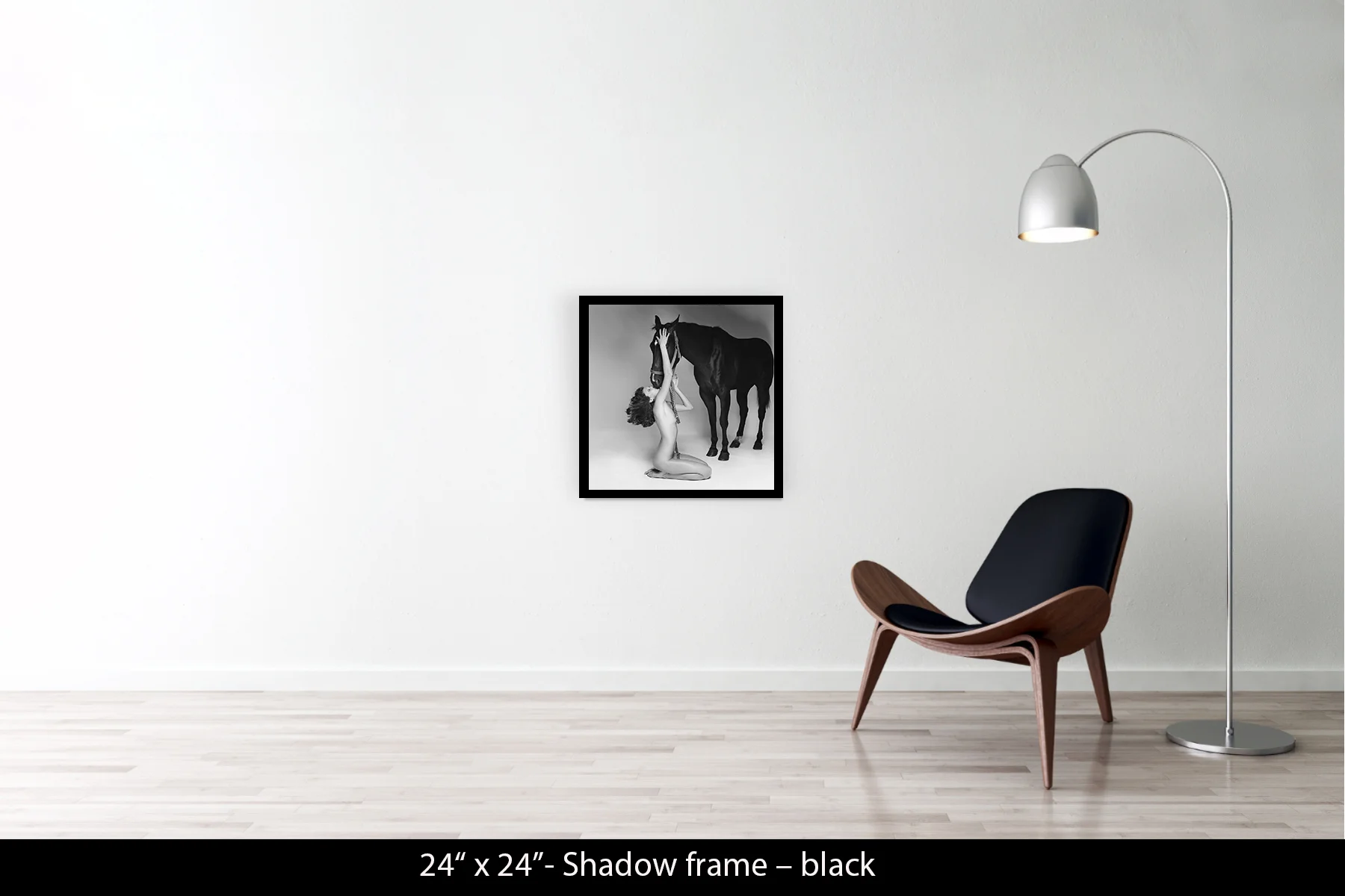 24"x24" | Shadow Frame Black