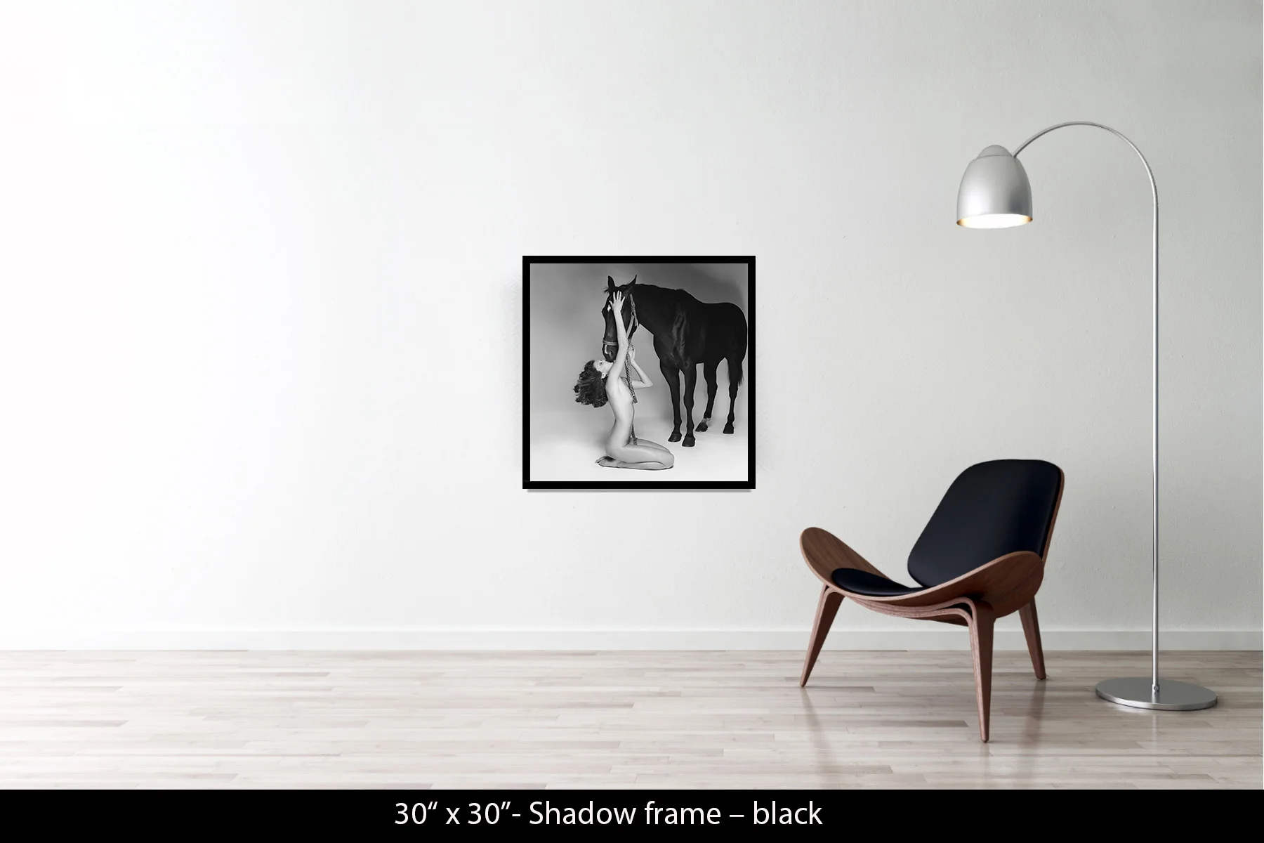 30"x30" | Shadow Frame Black