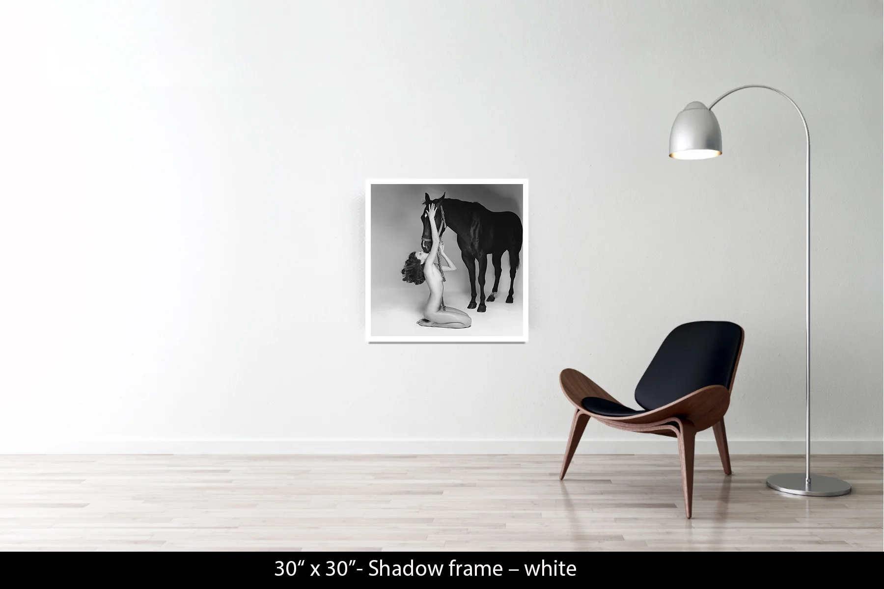 30"x30" | Shadow Frame White