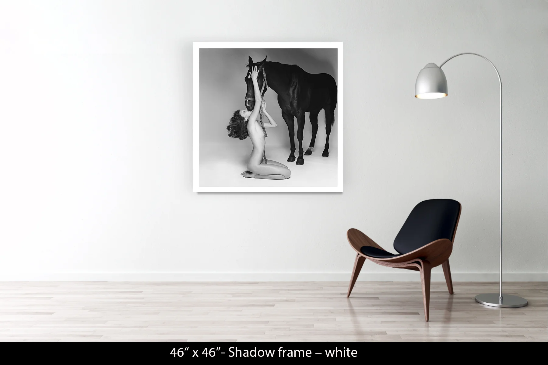 46"x46" | Shadow Frame White