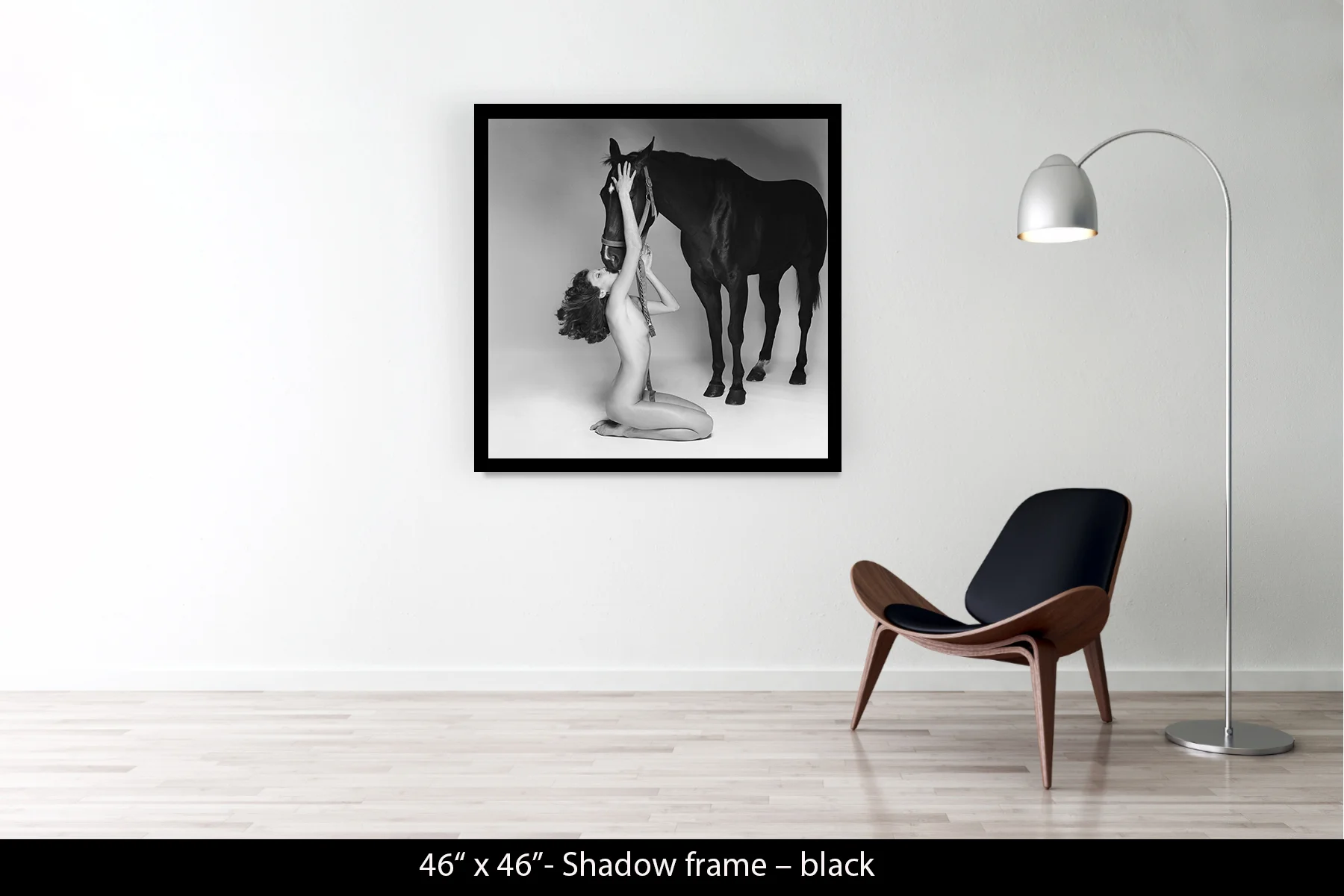 46"x46" | Shadow Frame Black