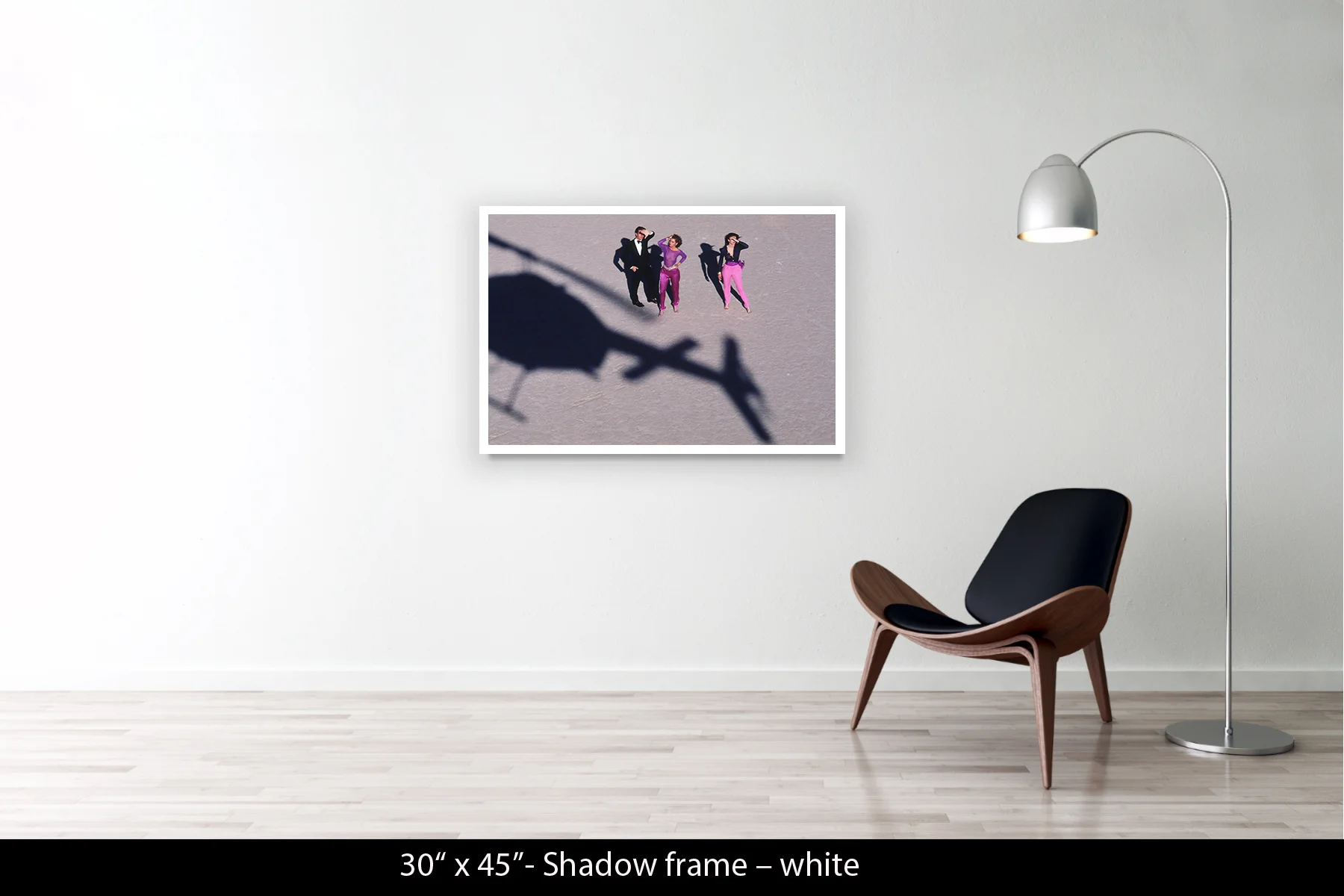 30"x45" | Shadow Frame White