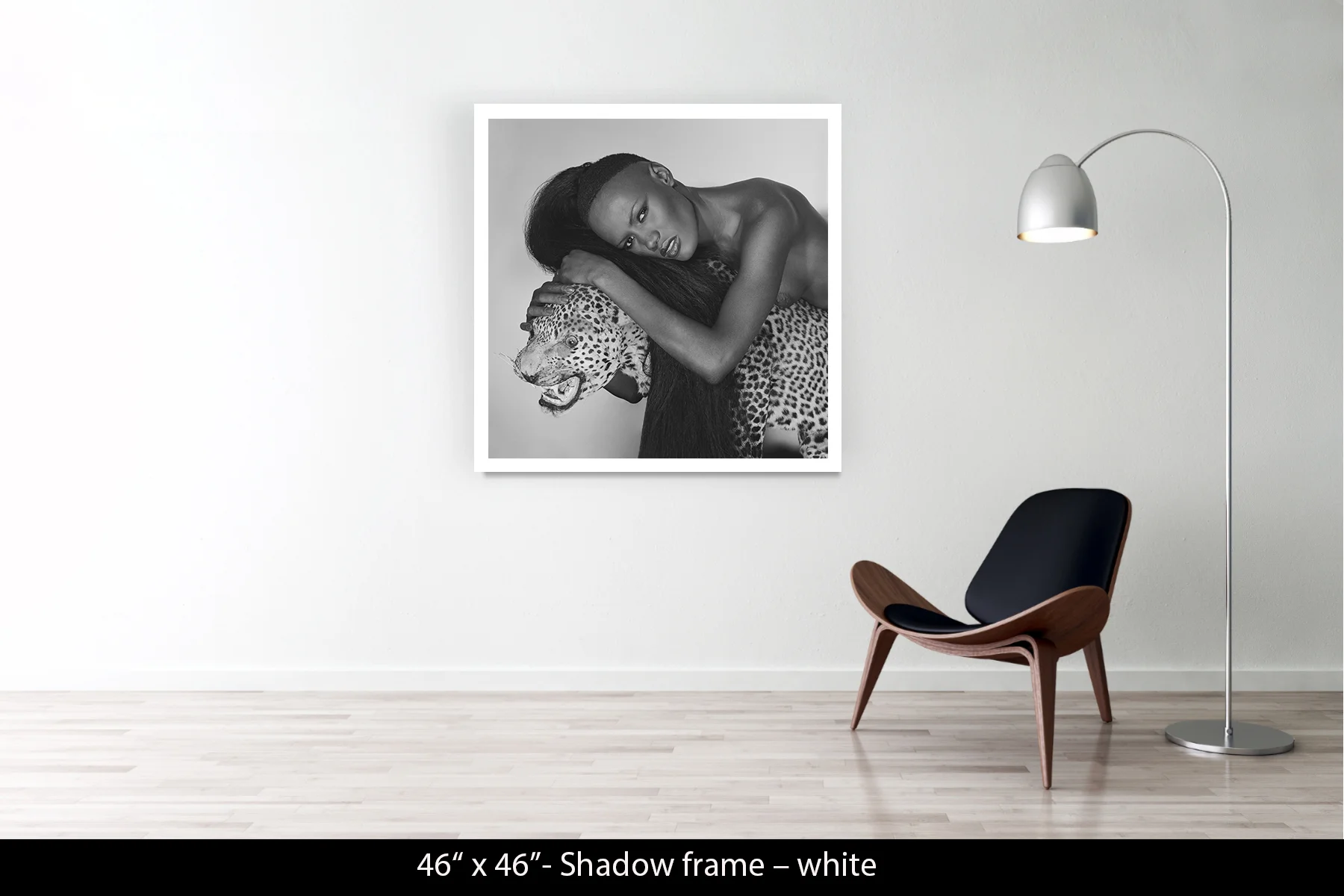 46"x46" | Shadow Frame White