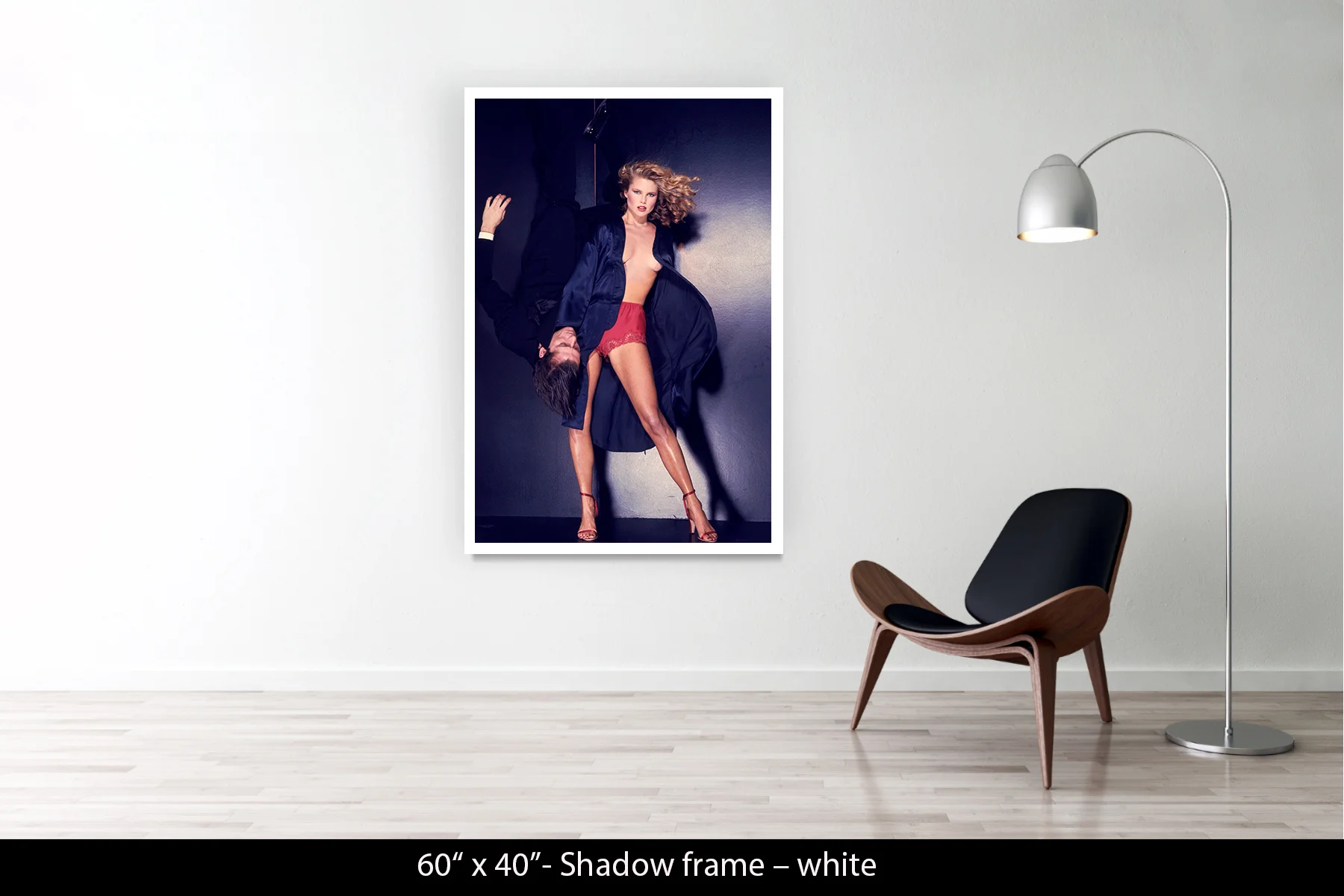 60"x40" | Shadow Frame White