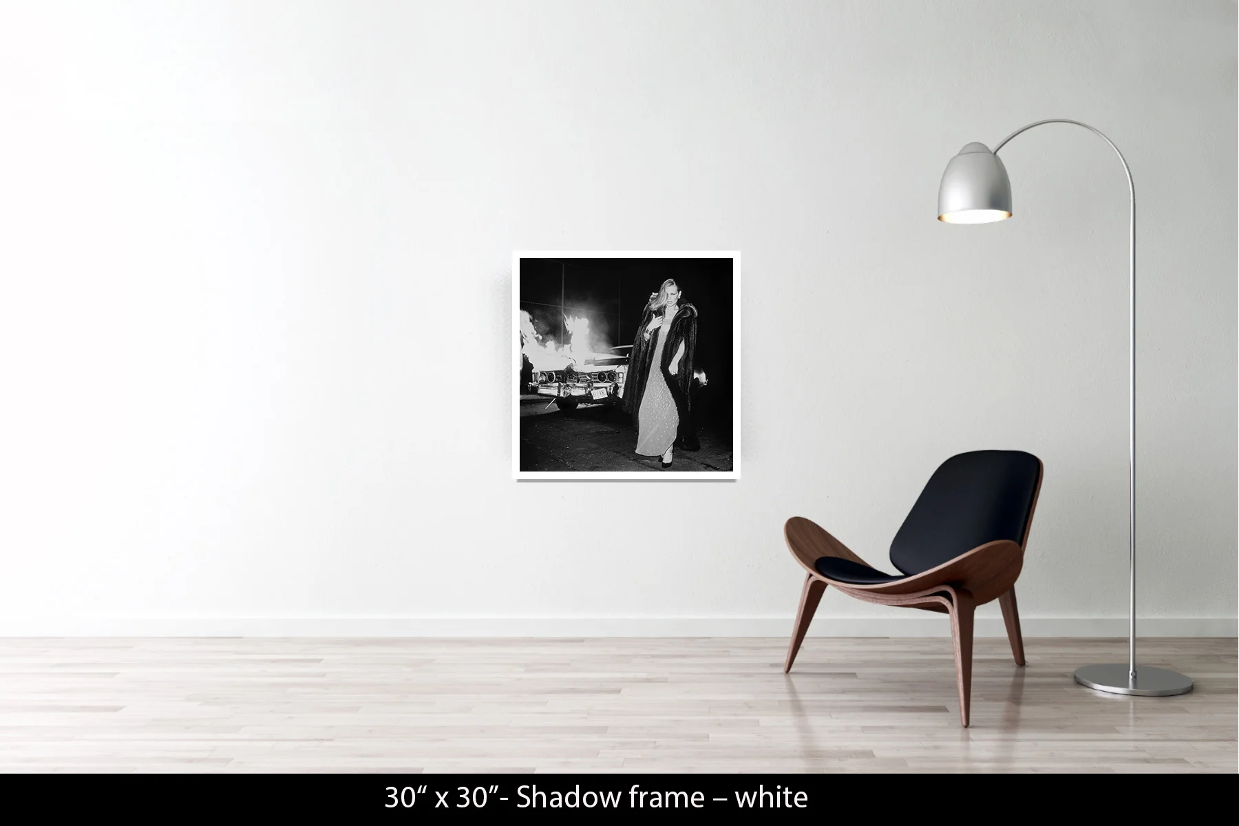 30"x30" | Shadow Frame White
