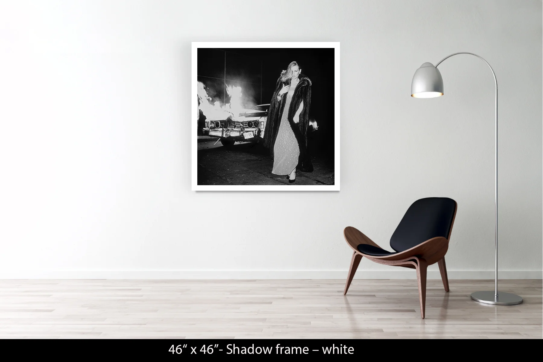 46"x46" | Shadow Frame White