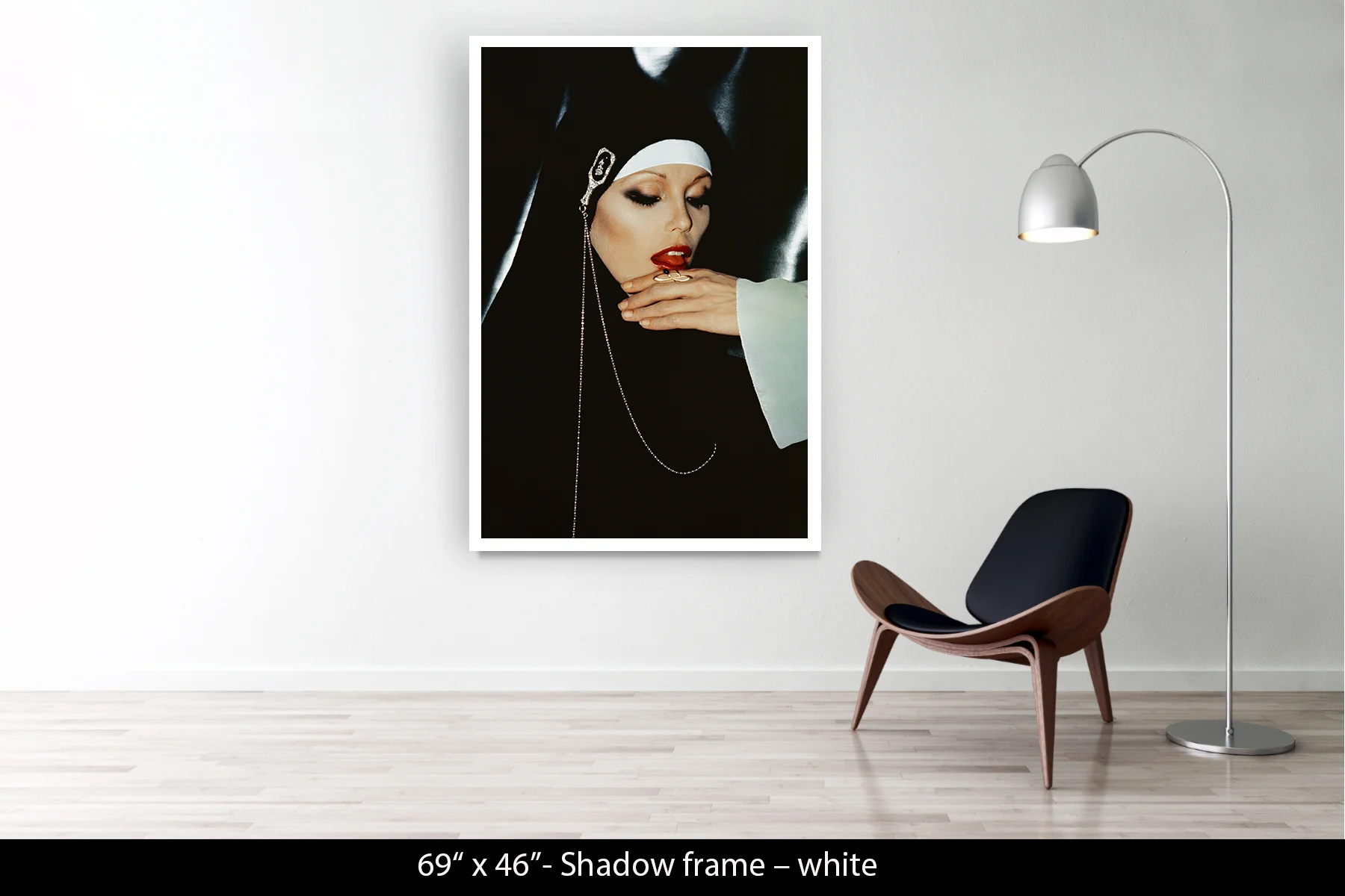 69"x46" | Shadow Frame White