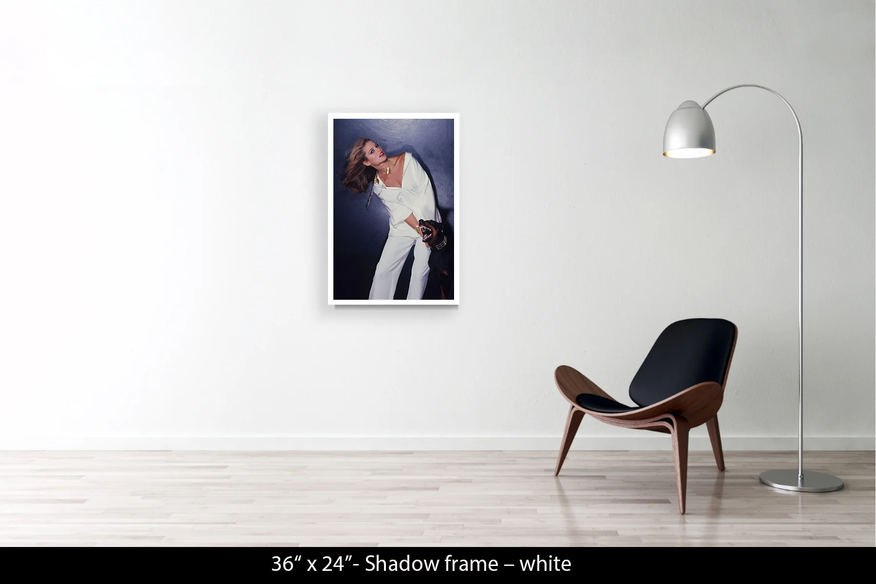 36"x24" | Shadow Frame White
