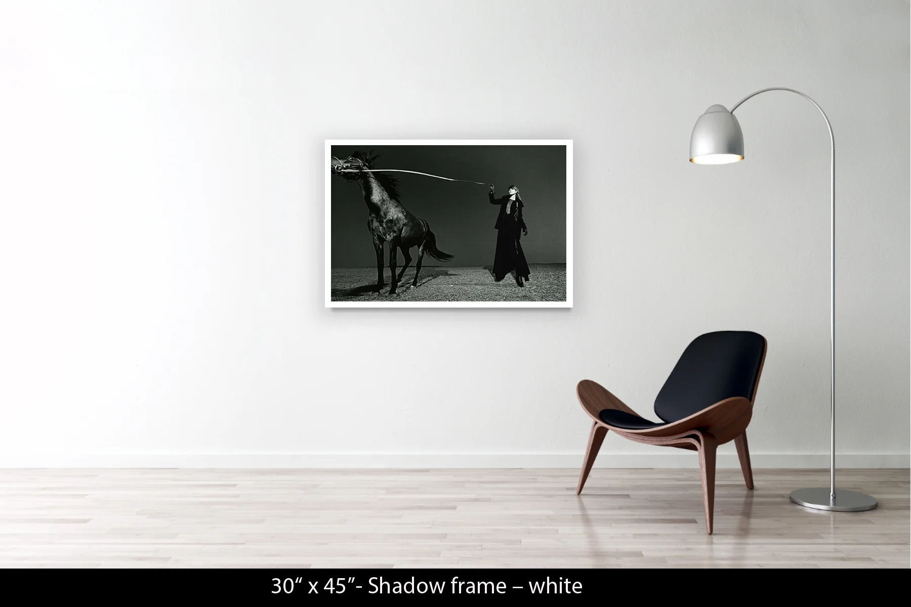 30"x45" | Shadow Frame White