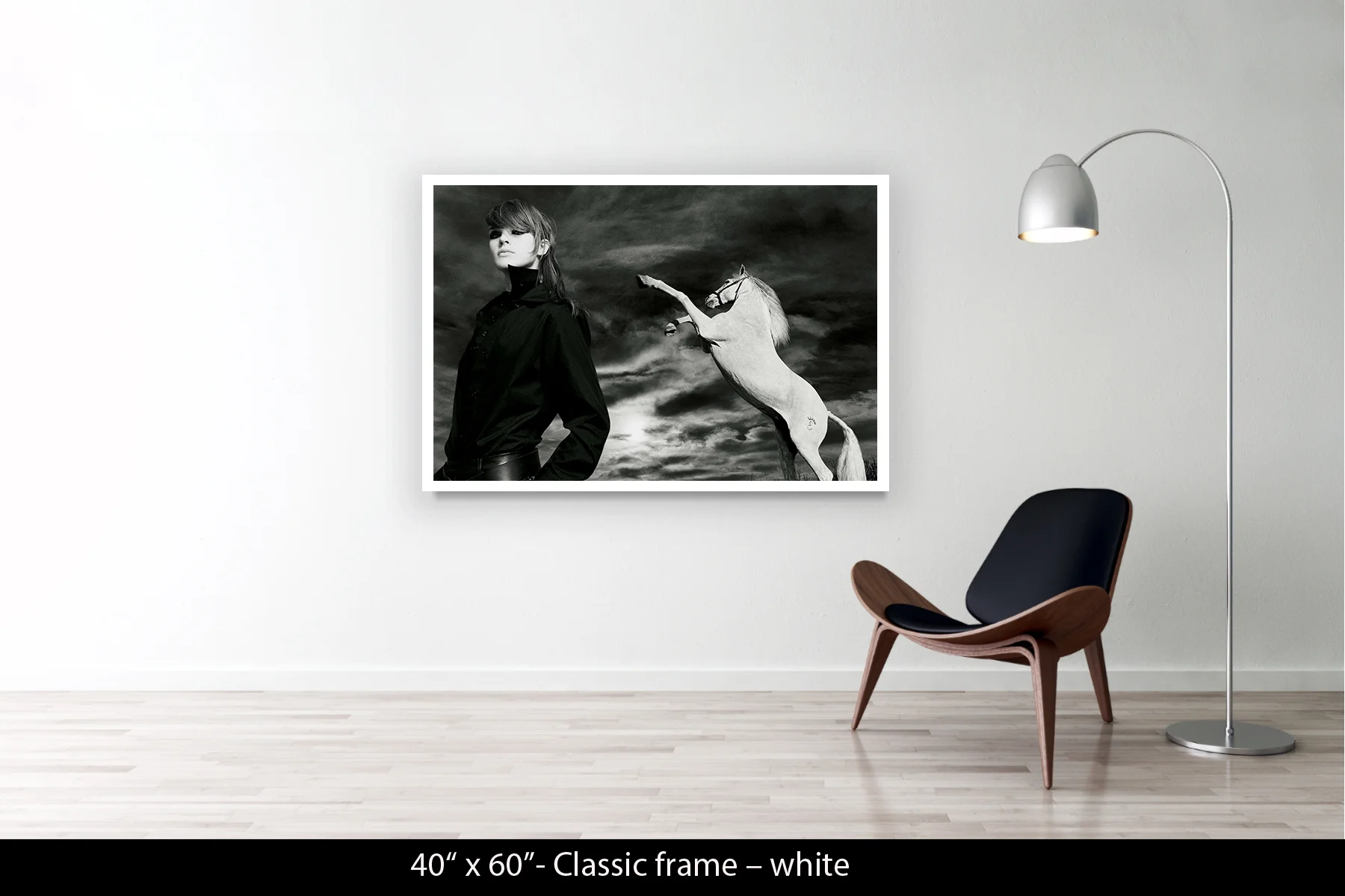 40"x60" | Classic Frame White