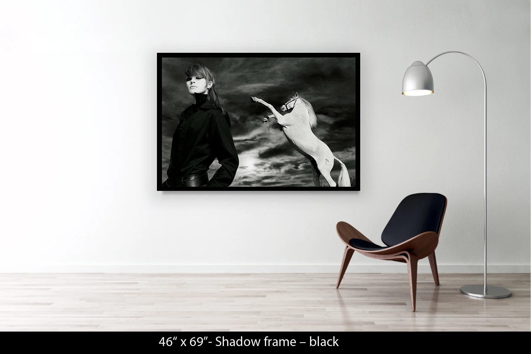 46"x69" | Shadow Frame Black