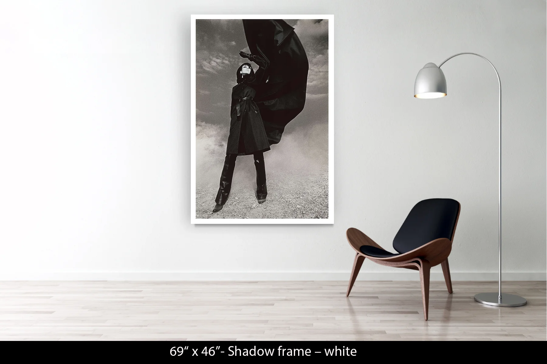 69"x46" | Shadow Frame White