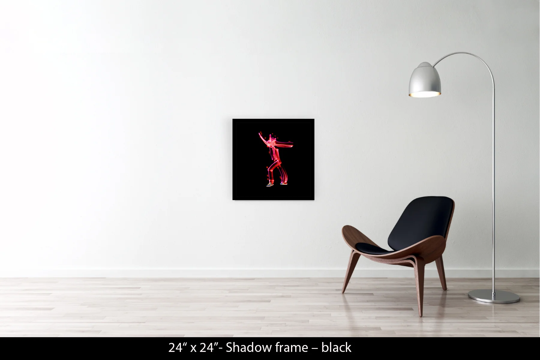 24"x24" | Shadow Frame Black