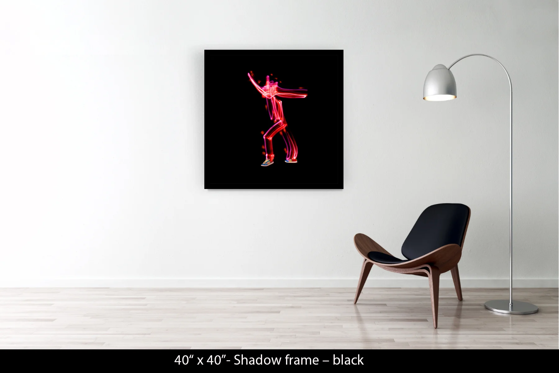40"x40" | Shadow Frame Black