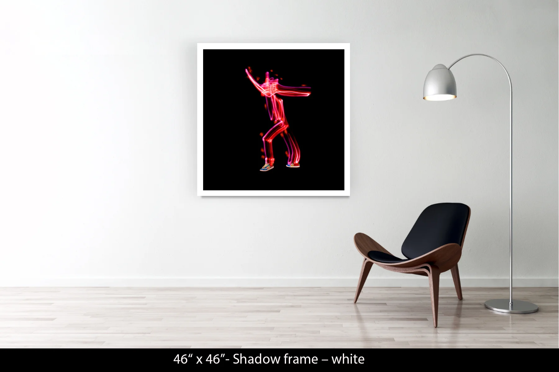 46"x46" | Shadow Frame White