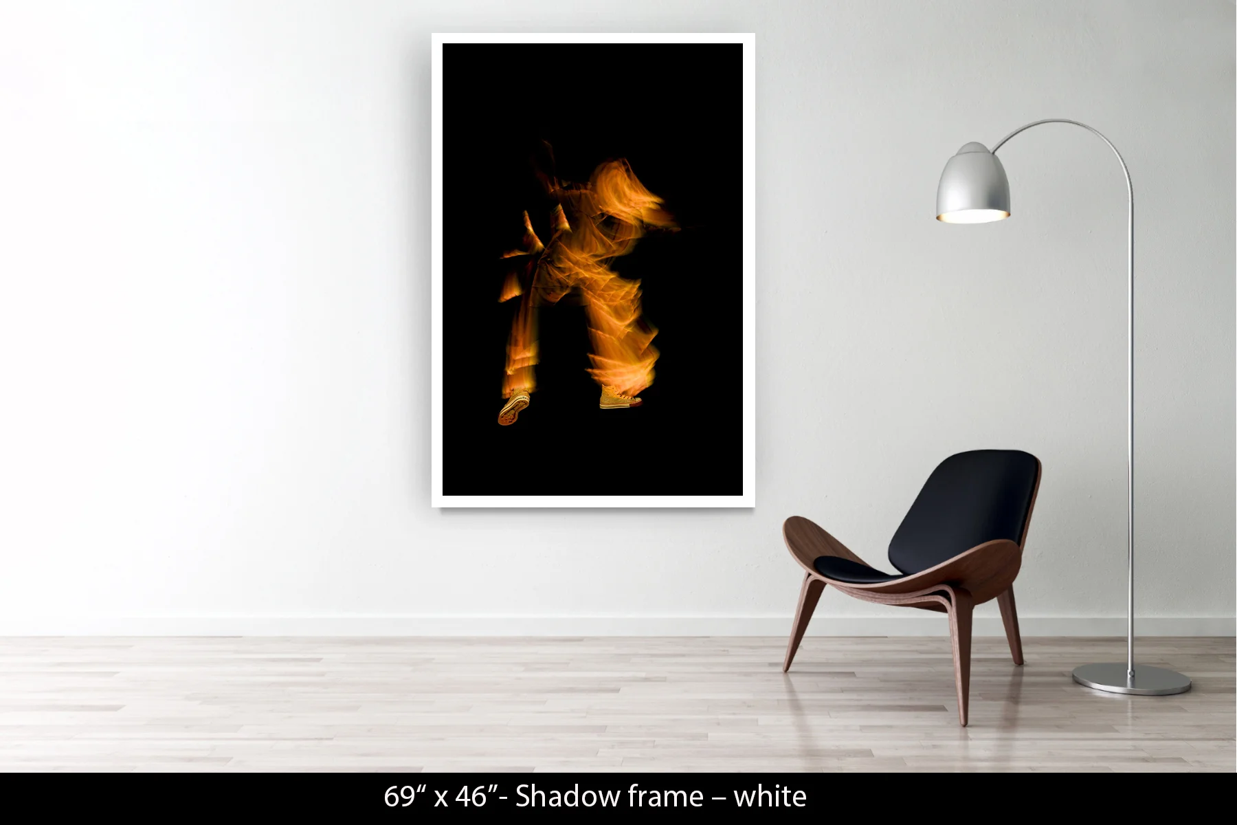 69"x46" | Shadow Frame White