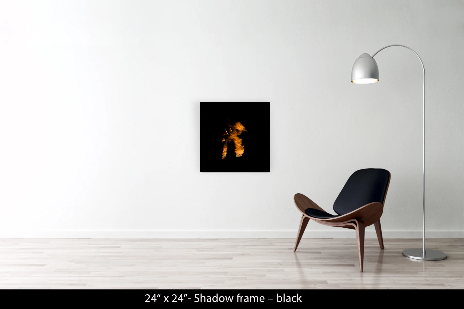 24"x24" | Shadow Frame Black