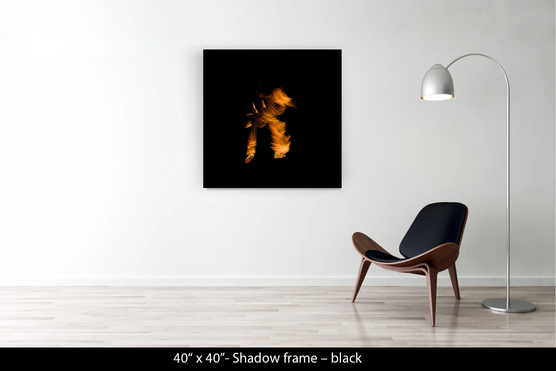 40"x40" | Shadow Frame Black