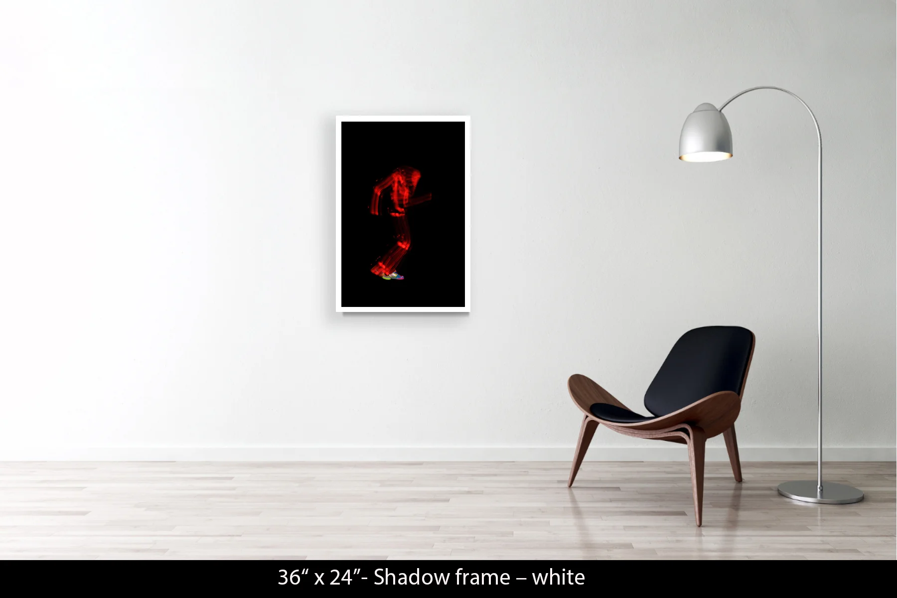 36"x24" | Shadow Frame White