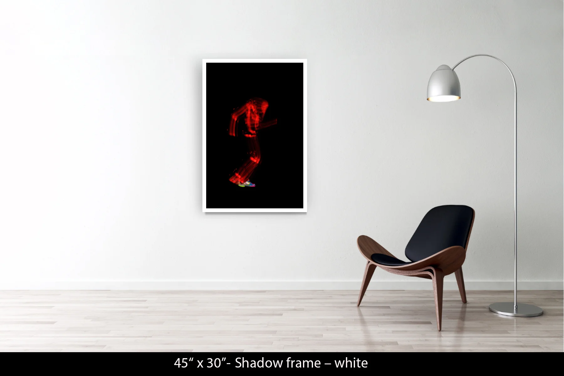 45"x30" | Shadow Frame White